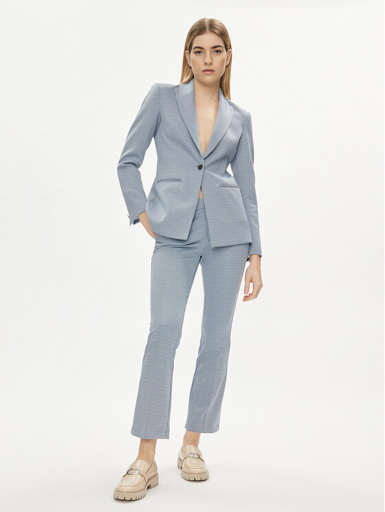 Liu Jo Liu Jo Kalhoty z materiálu MA4310 J4063 Modrá Regular Fit
