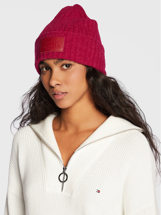 Tommy Hilfiger Tommy Hilfiger Шапкa Modern Beanie AW0AW13767 Рожевий