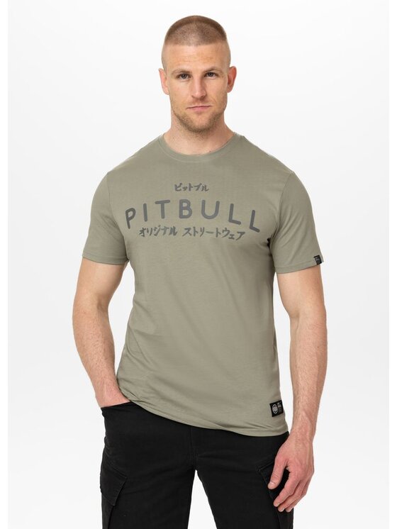 PITBULL PITBULL T-Shirt Koszulka męska MT. FUJI 3XL Szary Regular Fit