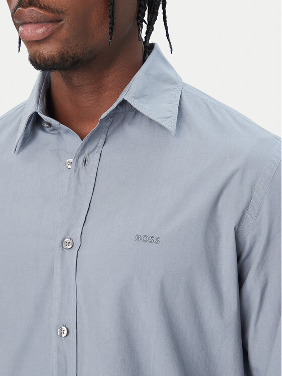 BOSS BOSS Риза Relegant 50518304 Тъмносин Regular Fit