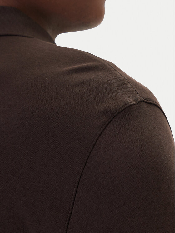 Calvin Klein Calvin Klein Поло LV040EM909 Коричневий Regular Fit
