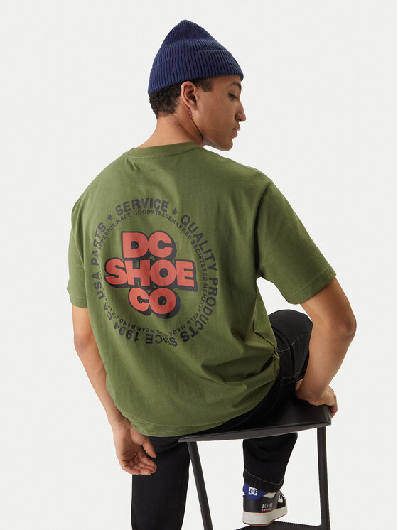 DC Shoes DC Shoes T-särk Work Circle EDYZT04369 Roheline Regular Fit