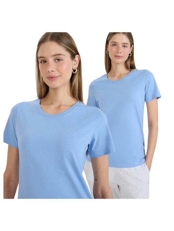 4F 4F T-shirt FWMM00TTSHF2356-32S Blu Regular Fit