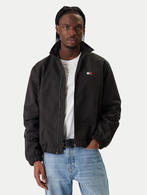 Tommy Jeans Tommy Jeans Átmeneti kabát Essential DM0DM22720 Fekete Regular Fit