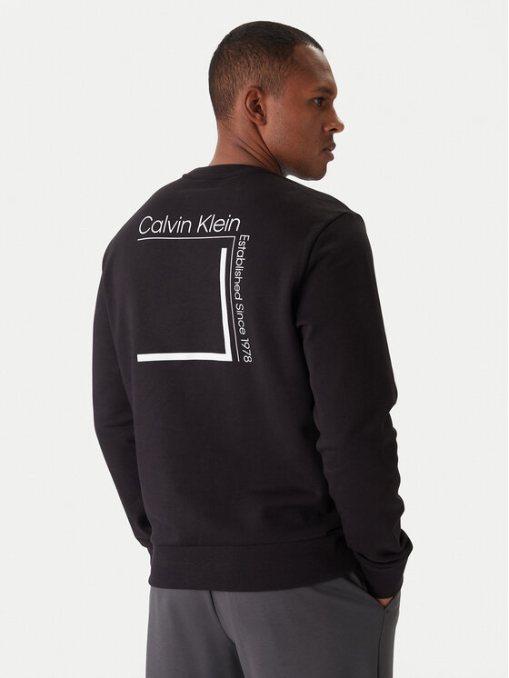 Calvin Klein Calvin Klein Суитшърт Linear Box Logo K10K114259 Черен Regular Fit