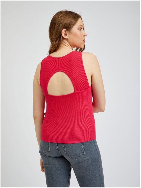 Orsay Orsay Tank top 507498324000__L Różowy Regular Fit