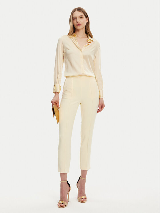 Elisabetta Franchi Elisabetta Franchi Cămașă CA-101-51E2-V420 Galben Regular Fit