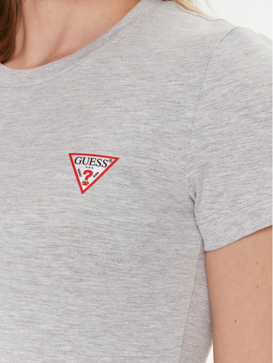 Guess Guess T-Shirt W2YI44 J1314 Szary Slim Fit