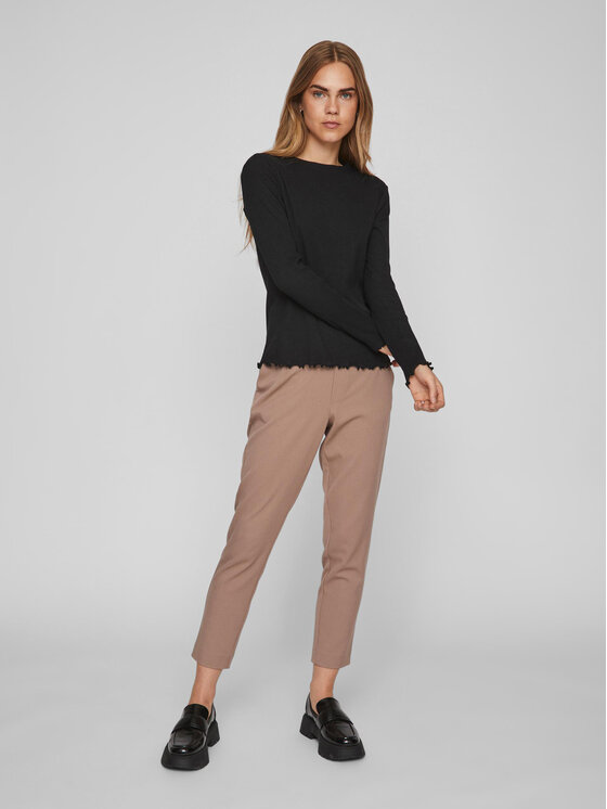 Vila Vila Majica Thessa 14084649 Crna Regular Fit