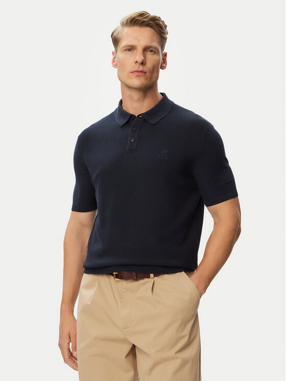 Beverly Hills Polo Club Tricou polo P-SS26M-M7280NVY Bleumarin Regular Fit