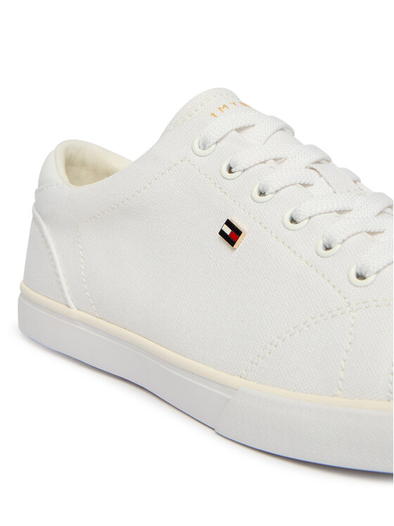 Tommy Hilfiger Tommy Hilfiger Sneakers aus Stoff Th Low Profile Vulc Canvas FW0FW09102 Weiß