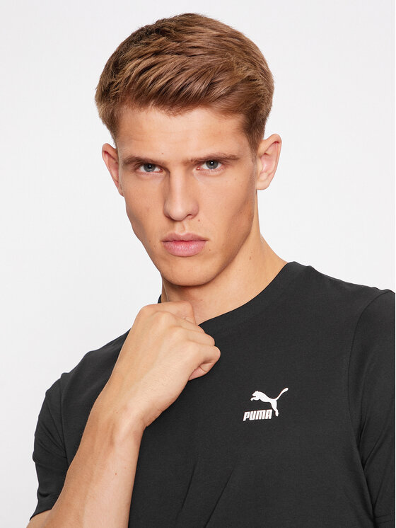 Puma Puma T-Shirt Classics 535587 Czarny Regular Fit