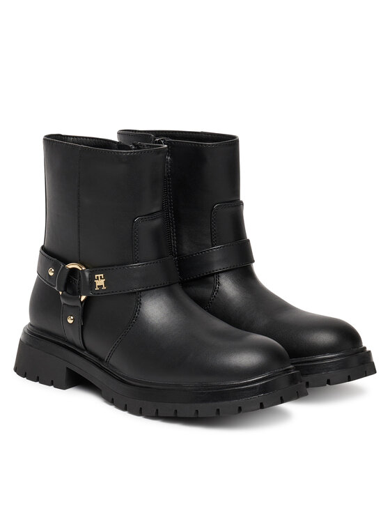 Tommy Hilfiger Tommy Hilfiger Členková obuv T3A5-34021-1355999 Čierna