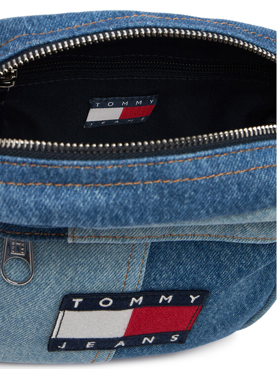 Tommy Jeans Tommy Jeans Taška cez rameno Tjm Denim Patchwork Reporter AM0AM14287 Modrá