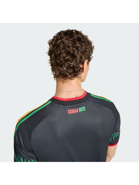 adidas adidas Koszulka techniczna Jamaica 26 x Bob Marley Away Jersey Czarny Slim Fit