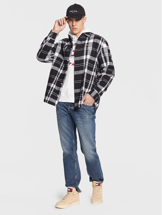 Tommy Jeans Tommy Jeans Camicia Check Twill DM0DM15414 Nero Oversize
