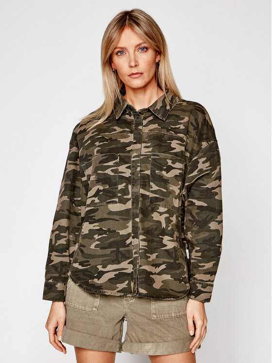One Teaspoon One Teaspoon Košeľa Daria 23602 Zelená Loose Fit