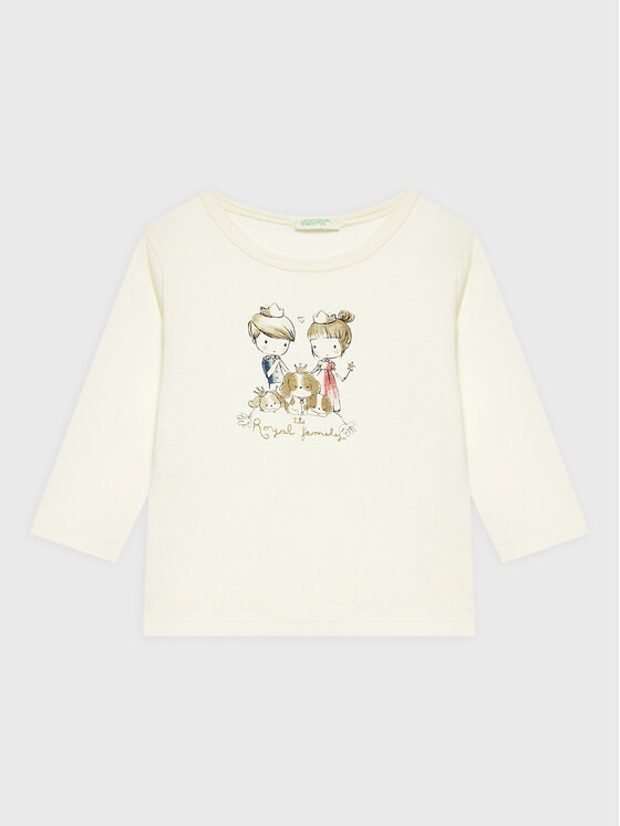 United Colors Of Benetton United Colors Of Benetton Majica 3ATNA101A Bež Regular Fit