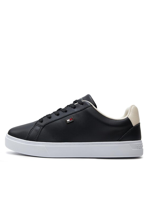 Tommy Hilfiger Tommy Hilfiger Sneakersy Flag Court Sneaker FW0FW08072 Černá