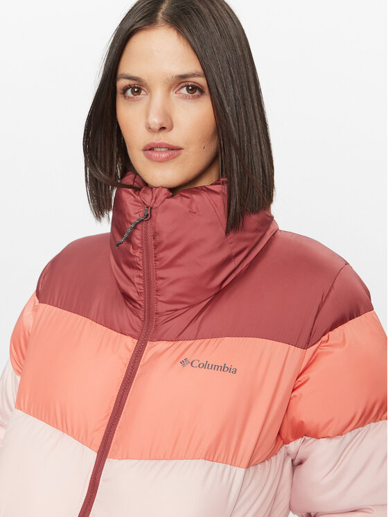 Columbia Columbia Zimní bunda Puffect™ Color Blocked Jacket Červená Regular Fit