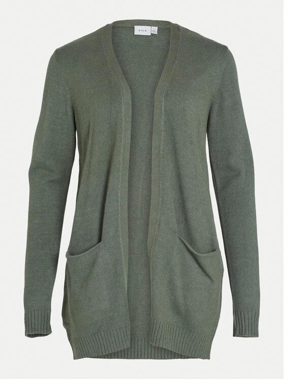 Vila Vila Kardigan Ril 14044041 Roheline Regular Fit