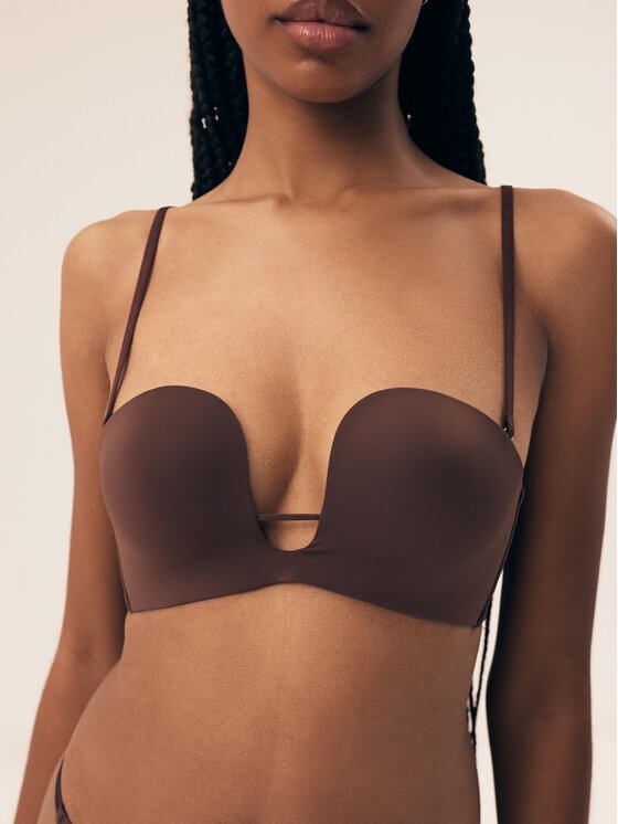 Esotiq Esotiq Biustonosz push-up 43127 Brązowy