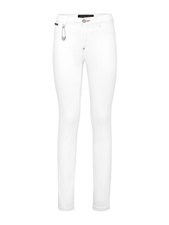 PHILIPP PLEIN PHILIPP PLEIN Jegginsy 6279 Biały Jegging Fit