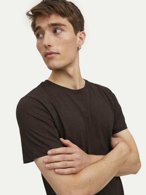 Jack&Jones Jack&Jones Marškinėliai Jjenoa 12113648 Ruda Long Line Fit