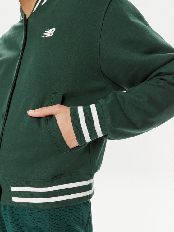New Balance New Balance Kurtka bomber Greatest Hits WJ41509 Zielony Regular Fit