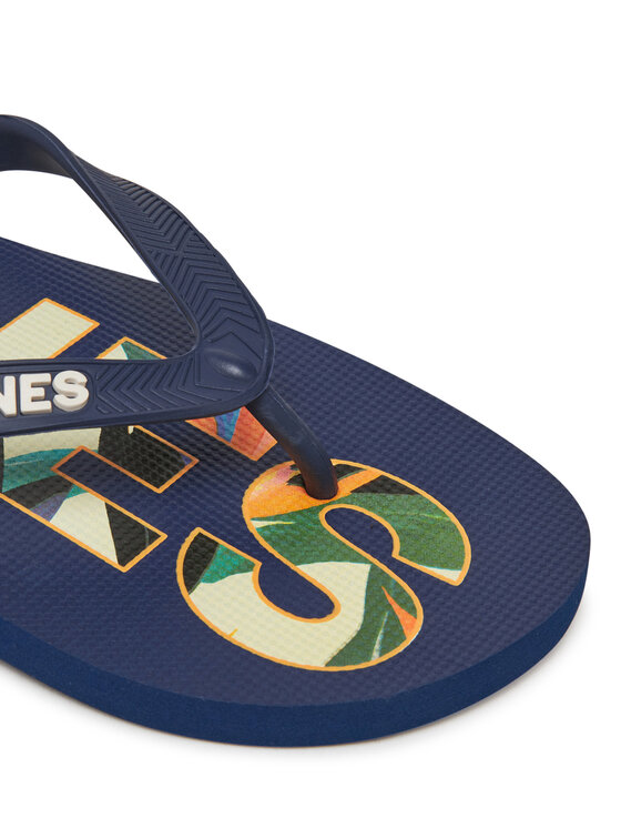 Jack & Jones Jack & Jones Japonki Jfwlogo Palm Print Flip Flop Ln 12230642 Granatowy