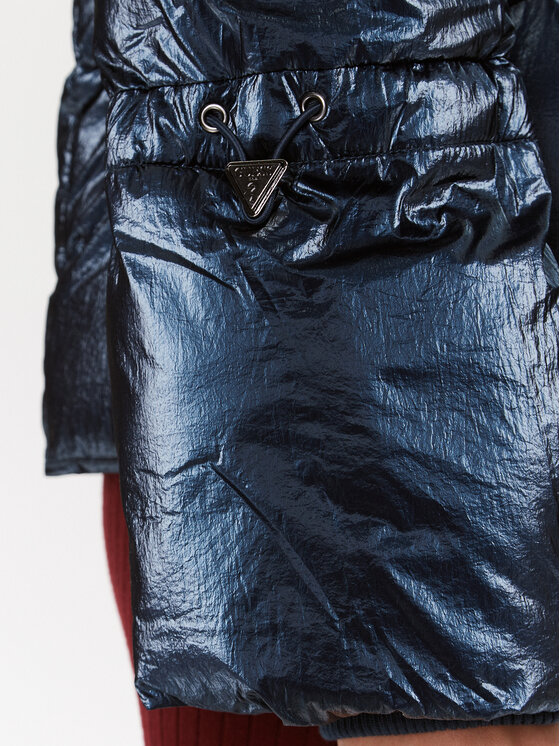 Guess Guess Pūkinė striukė W3BL25 WFR90 Tamsiai mėlyna Regular Fit