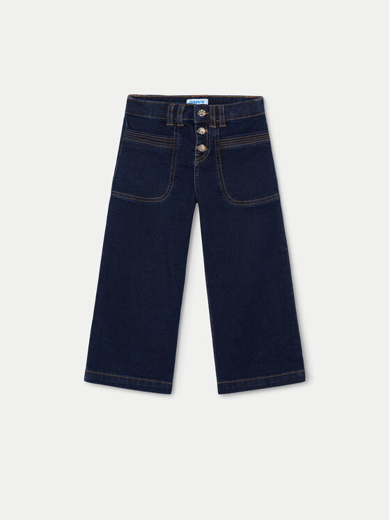 Mayoral Mayoral Jeans hlače 4547 Mornarsko modra Wide Leg