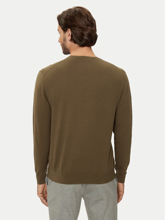 United Colors Of Benetton United Colors Of Benetton Pulover 10CVU1N60 Rjava Regular Fit