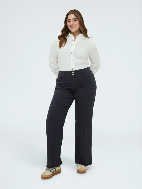 Fiorella Rubino Fiorella Rubino Spodnie materiałowe P708T005161N034 Niebieski Regular Fit