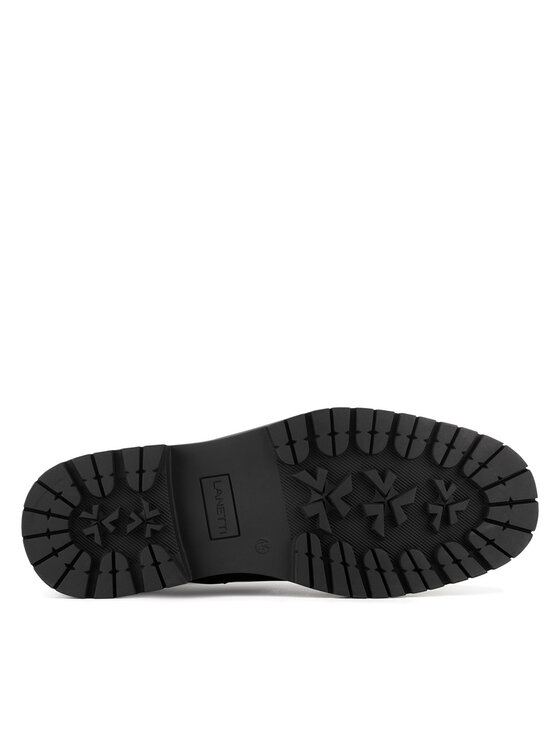 Lanetti Lanetti Schnürschuhe MYL8513-3 Schwarz