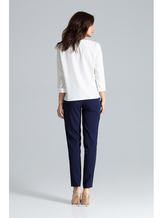 Lenitif Lenitif Blusa L035 Écru Regular Fit