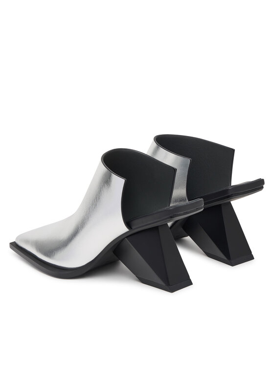 United Nude United Nude Klapki Rockit Mule III 1104214116 Srebrny