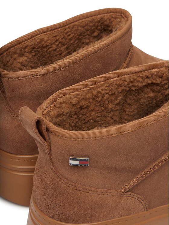 Tommy Jeans Tommy Jeans Stivali da neve Tjw Suede Platform Boots Wl EN0EN03158 Marrone chiaro