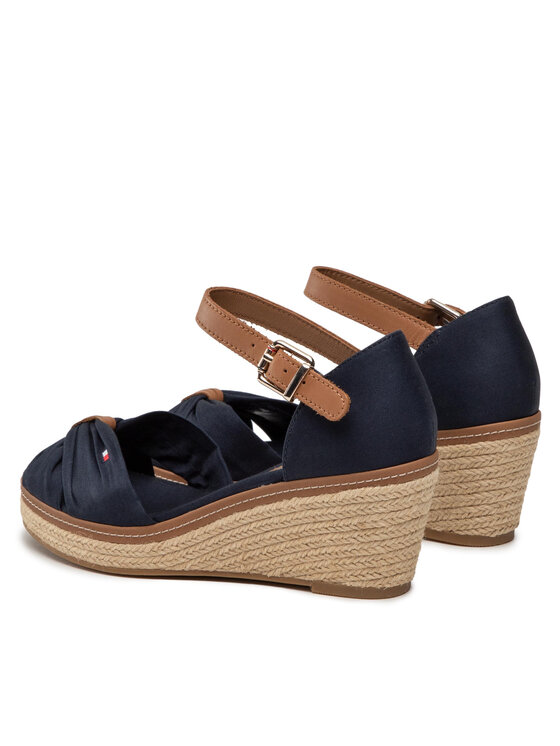 Tommy Hilfiger Tommy Hilfiger Еспадрили Iconic Elba Sandal FW0FW00906 Тъмносин