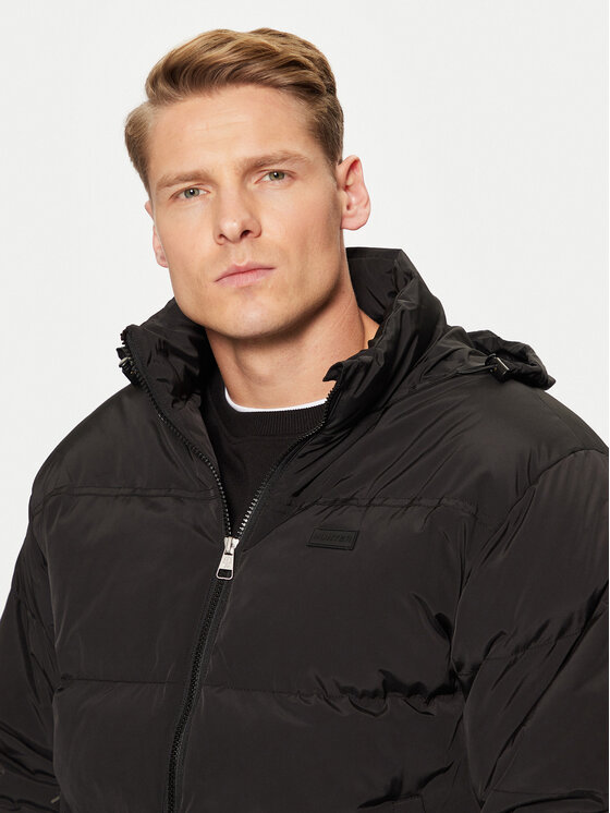 Hunter Hunter Μπουφάν μεταβατικό Carl HARM0027242 Μαύρο Regular Fit