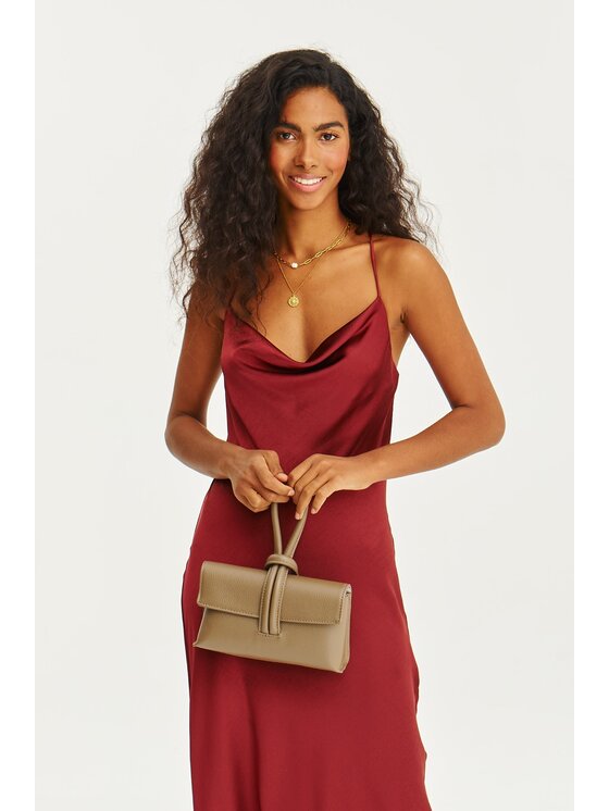 NAOKO NAOKO Každodenné šaty Tuscan Romance Bordová Regular Fit