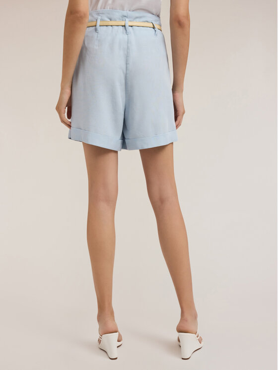 Motivi Motivi Pantaloncini di tessuto P033Q004007N004 Turchese Regular Fit