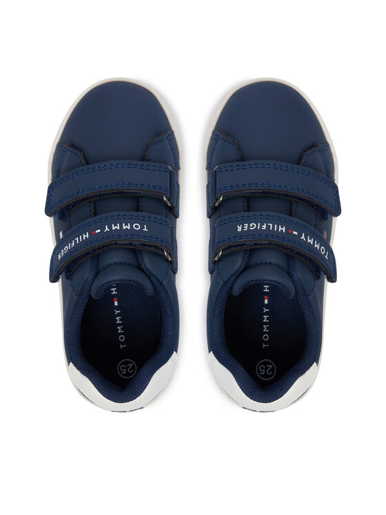 Tommy Hilfiger Tommy Hilfiger Laisvalaikio batai Low Cut Velcro Sneaker T1X9-35216-1355 M Tamsiai mėlyna