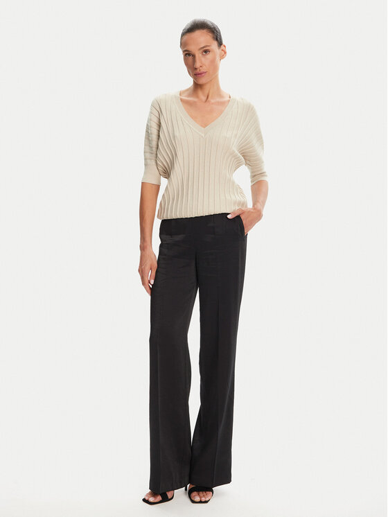 Morgan Morgan Palazzo kelnės 251-PVTEO.F Juoda Wide Leg
