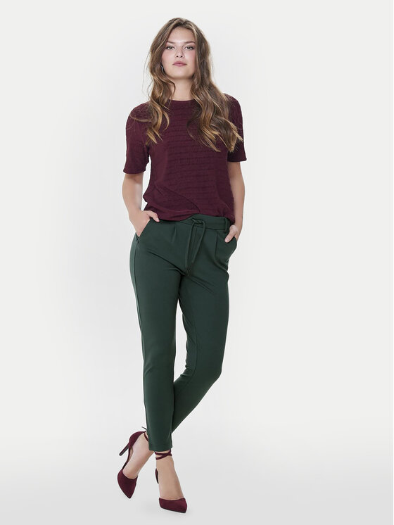ONLY ONLY Stoffhose Poptrash 15115847 Grün Regular Fit