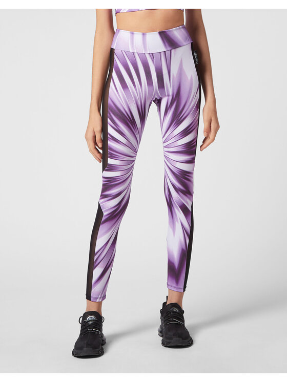 Plein Sport Plein Sport Legginsy 3627 Fioletowy Active Fit