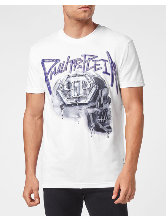 PHILIPP PLEIN PHILIPP PLEIN T-Shirt 4693 Biały Regular Fit
