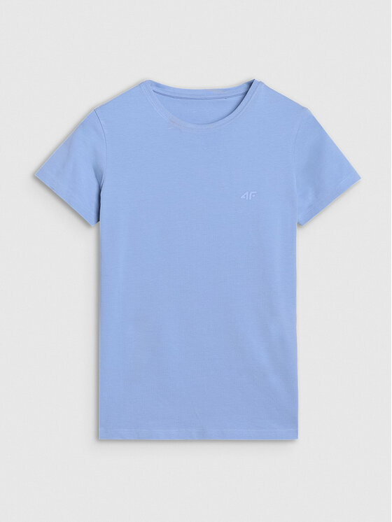 4F 4F T-Shirt 4FWMM00TTSHF2255-32S Niebieski Slim Fit
