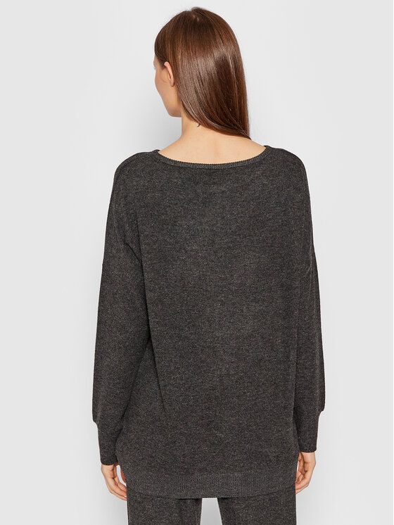 Triumph Triumph Pyžamový top Thermal 10206024 Šedá Relaxed Fit