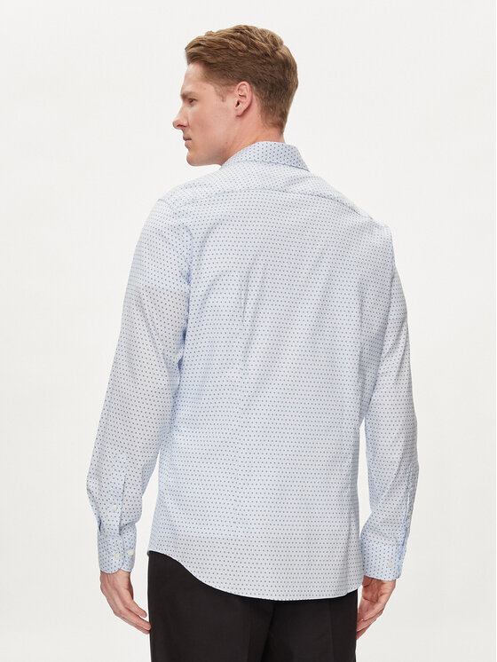 Tommy Hilfiger Tommy Hilfiger Koszula Circle MW0MW34649 Błękitny Slim Fit